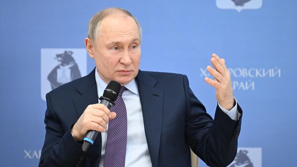 Рабочая поездка президента РФ В. Путина в Хабаровск - Sputnik Грузия
